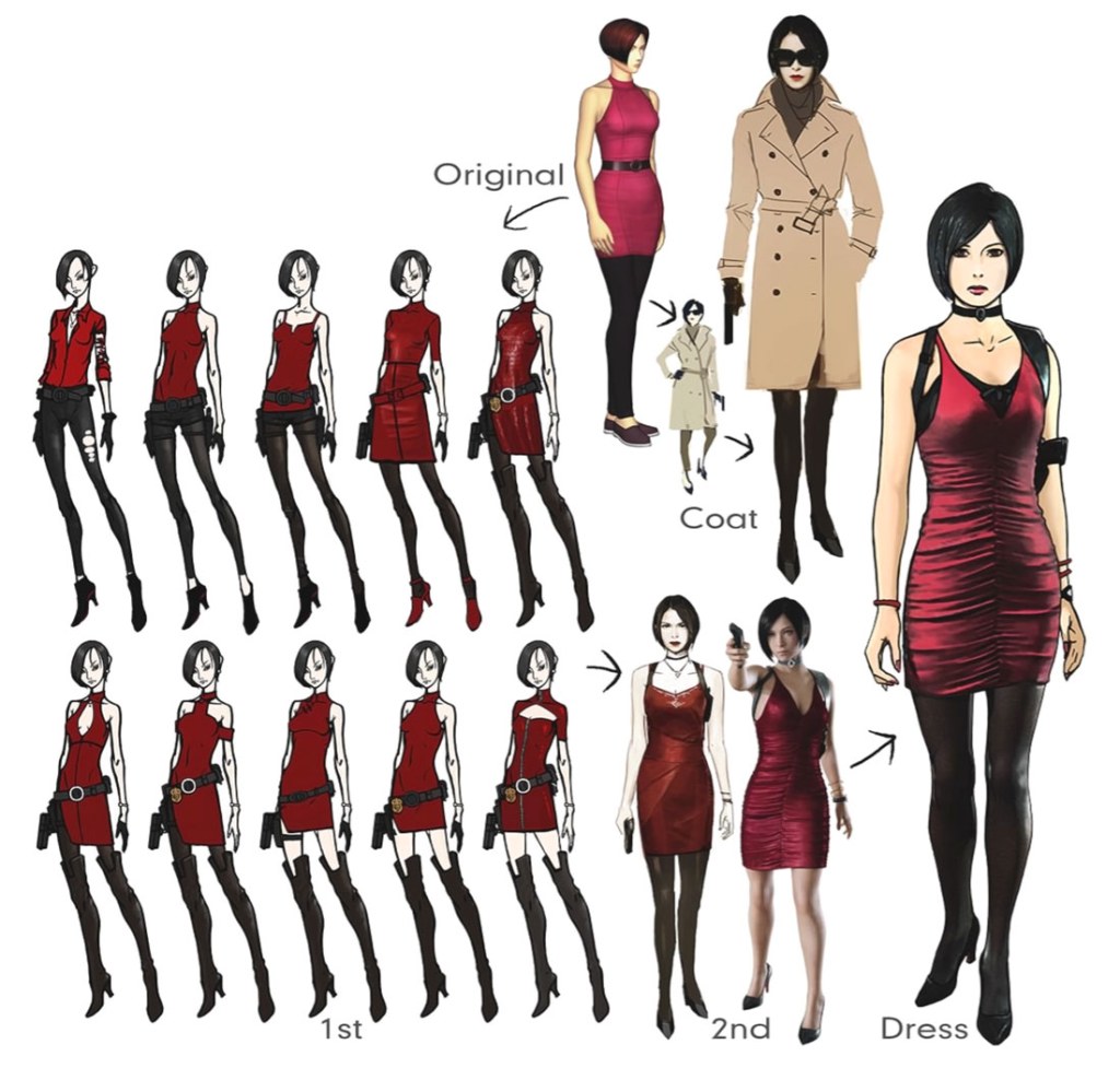 re2 concept art - Ada Wong Concept Art - Resident Evil  (019) Art Gallery