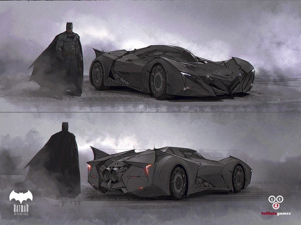 batmobile concept art - BATMAN NOTES — Batmobile & Batman Concept Art for Telltale