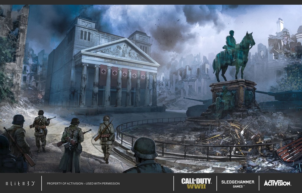 call of duty concept art - Call Of Duty: WWII Concept Art & Calling Cards - elited