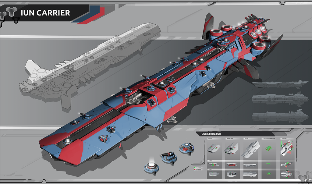 spacecraft concept art - Carrier spacecraft concept art on Behance