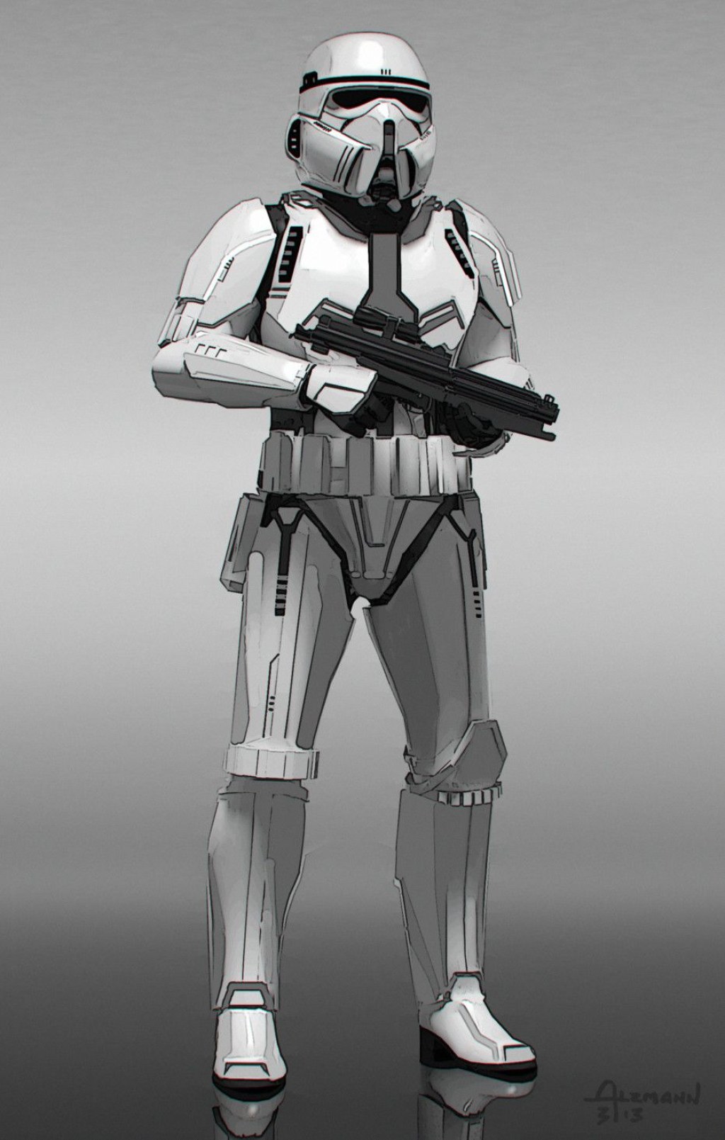 stormtrooper concept art - Get Lost in "The Art of Star Wars: The Force Awakens"  Star wars