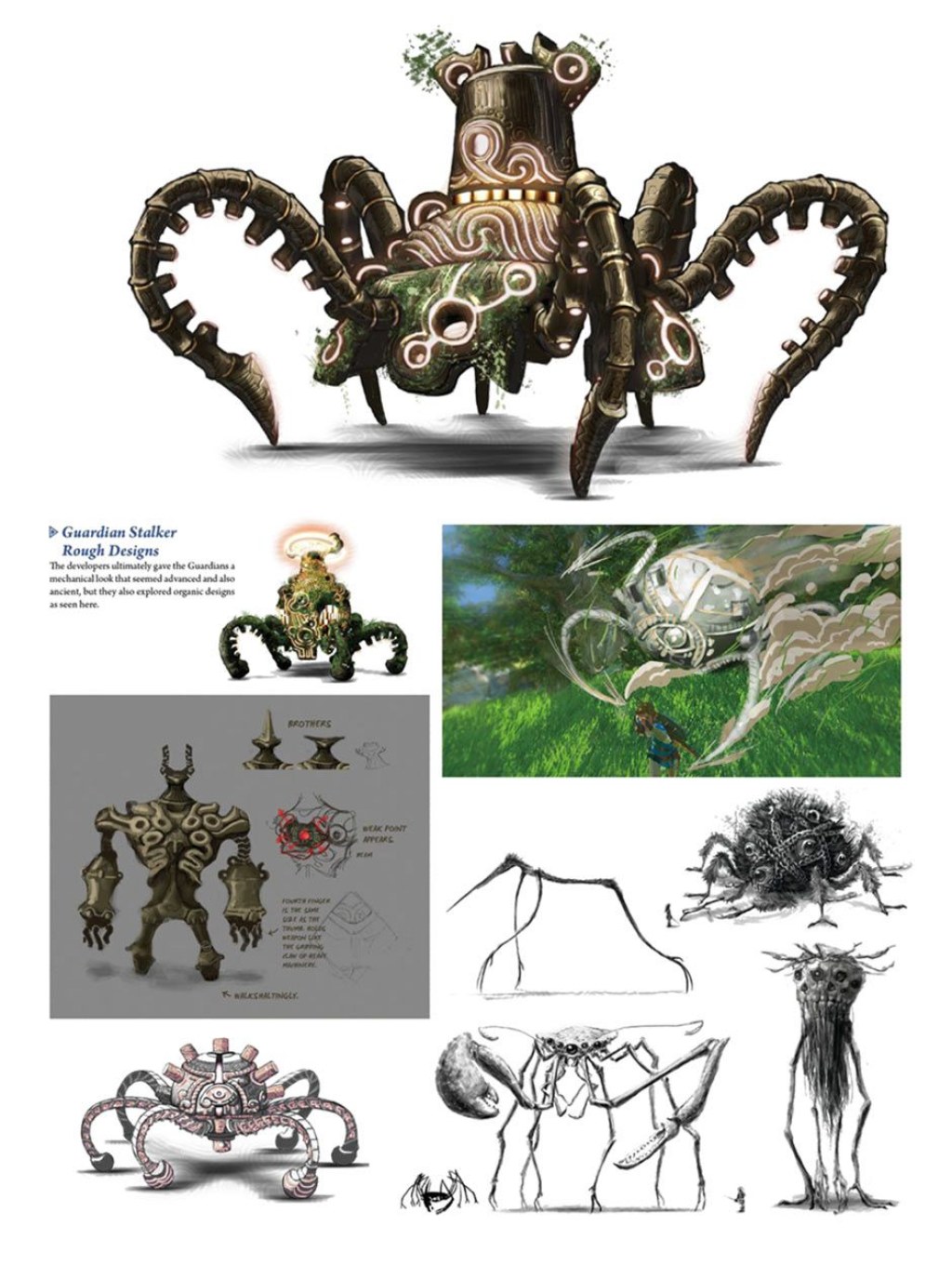 guardian concept art botw - Guardian Stalker Art - The Legend of Zelda: Breath of the Wild Art