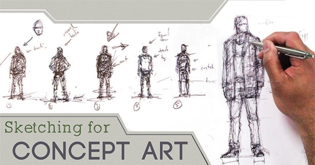 concept art sketching - How to Draw Concept Art? - ITS