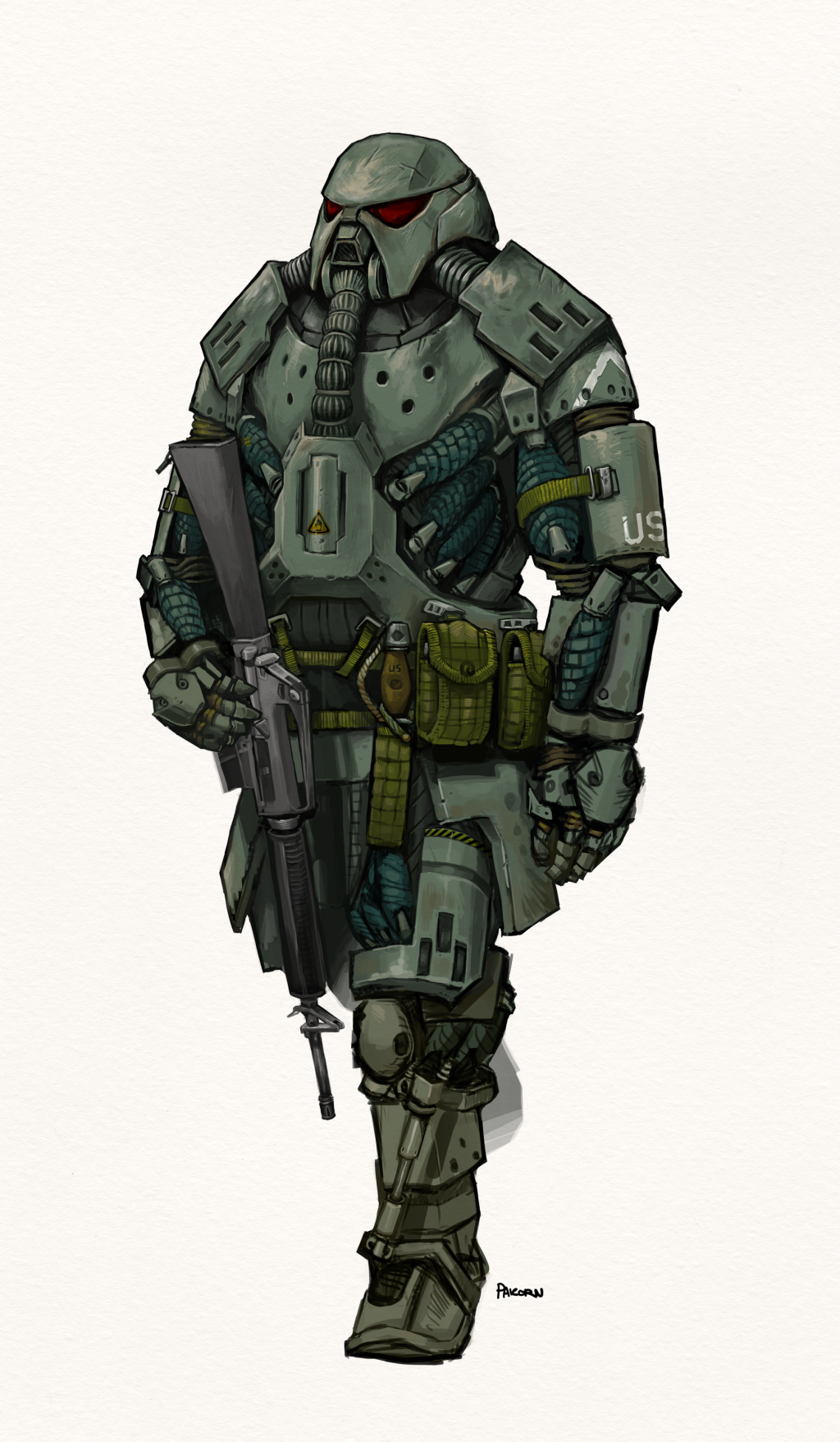 power armor concept art - Pin by raul avila on androides-robots  Power armor, Armor concept