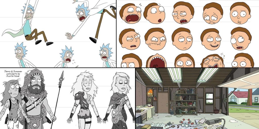 rick and morty concept art - Rick and Morty:  Character Design & Background Collection