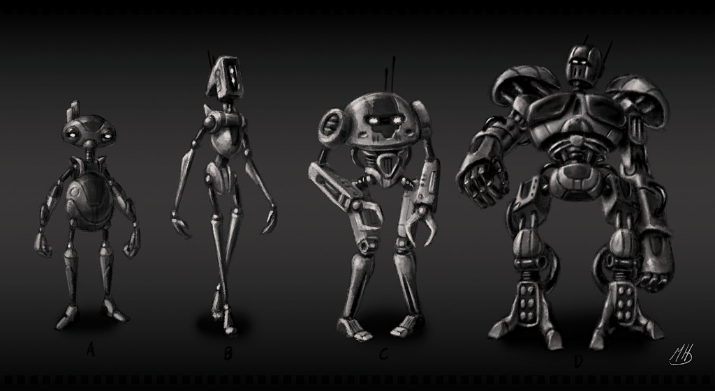 robots concept art - Robots Concept art by HanssonArts on DeviantArt