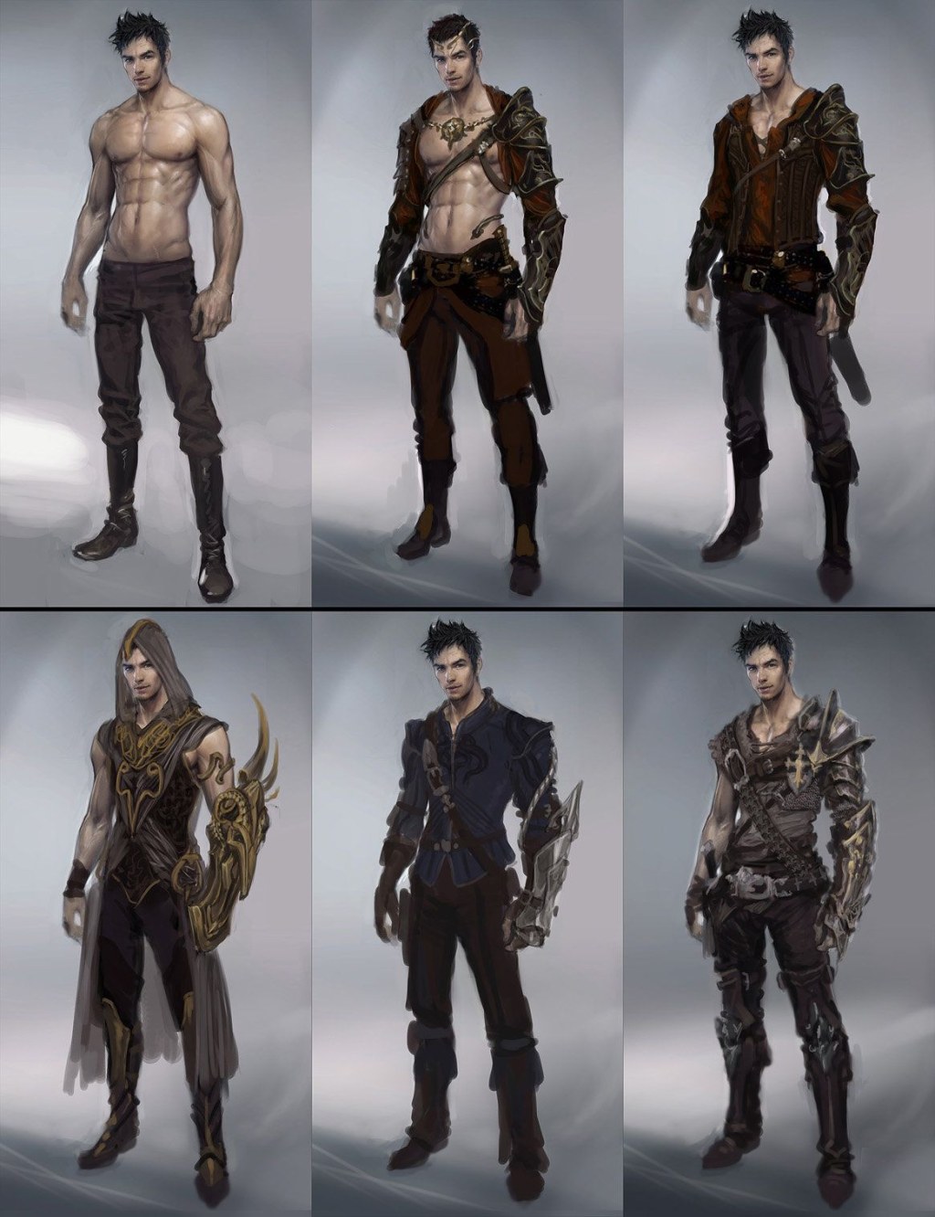male concept art - sketches of male character , seunghee lee  Concept art characters