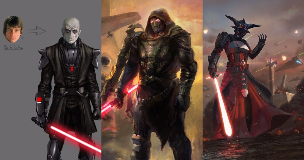 sith concept art - Star Wars:  Awesome Pieces Of Sith Lord Concept Art That Bring