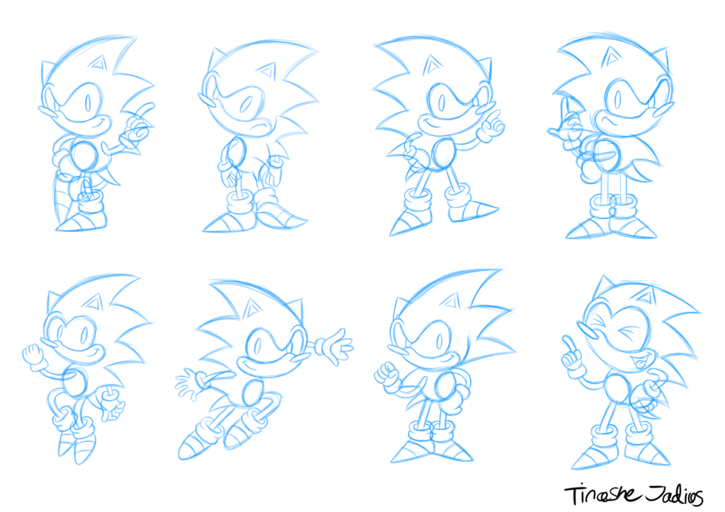 sonic concept art 1990 - TinasheJK — Here My own Concept art of Sonic The Hedgehog