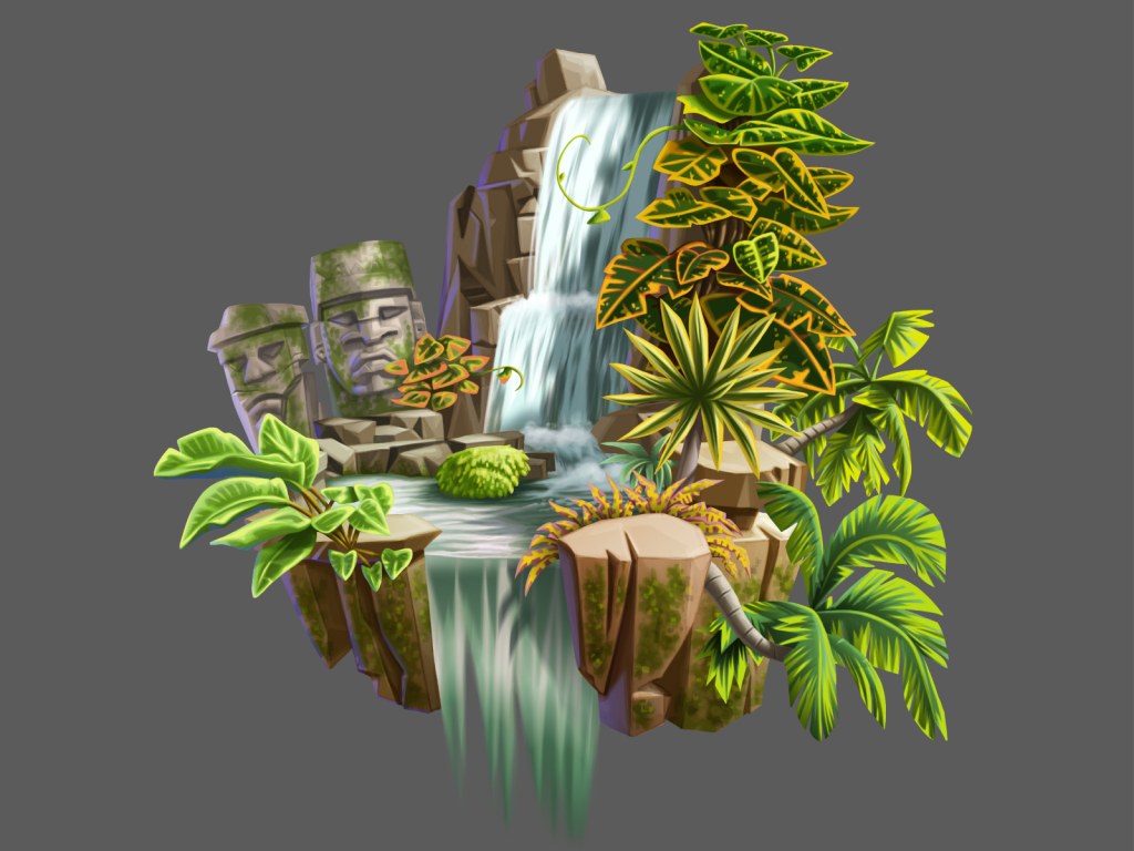 island concept art - Tropical Island Concept Art by Comicplay Studio on Dribbble