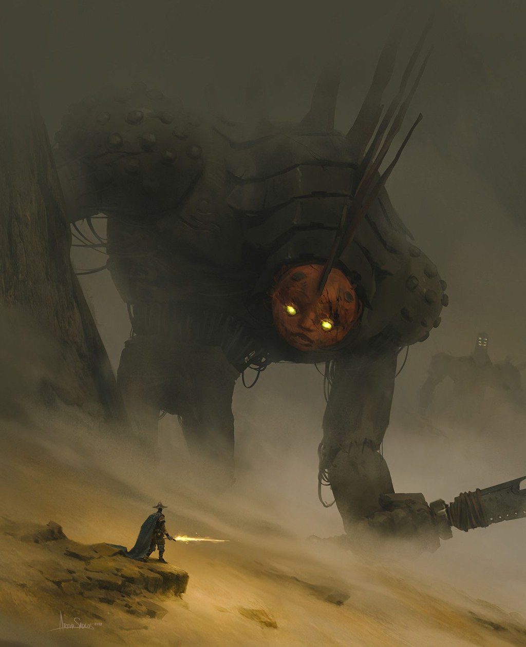 giant monster concept art - Wooden Giant (The Mooeti) by Artur Sadlos - Conceptverse Studio